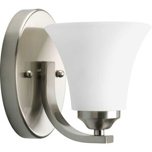 Adorn 1 Light 5 inch Brushed Nickel Bath Vanity Wall Light in Etched