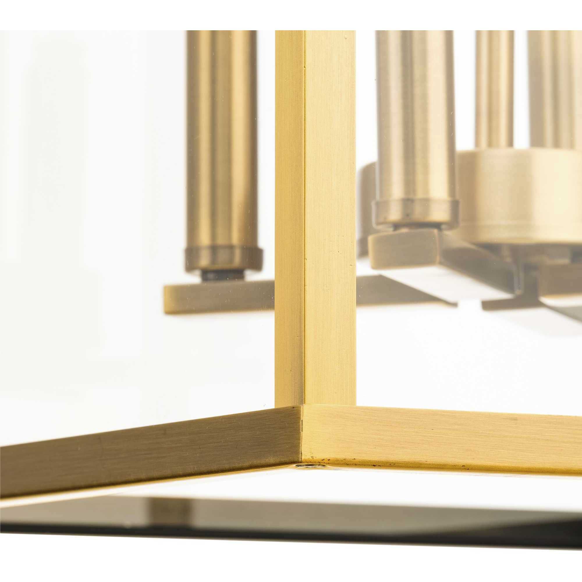 Hillcrest 4 Light 13 inch Vintage Brass Foyer Light Ceiling Light