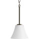 Bravo 1 Light 7.25 inch Antique Bronze Mini-Pendant Ceiling Light