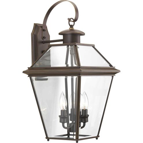 Burlington 3 Light 22 inch Antique Bronze Outdoor Wall Lantern, Large
