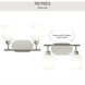 Reines 2 Light 14.75 inch Brushed Nickel Bath Vanity Wall Light