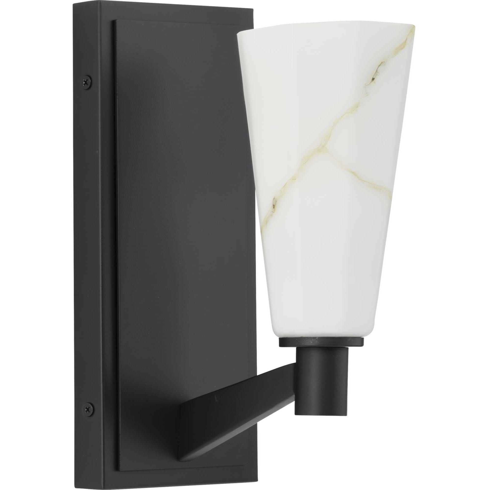 Tosca 1 Light 6 inch Matte Black Wall Bracket Wall Light, Design Series