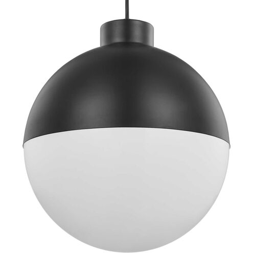 Globe LED LED Matte Black Pendant Ceiling Light, Progress LED