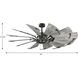 Springer 60 inch Matte Black with Rustic Charcoal Blades Ceiling Fan