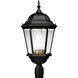 Welbourne 1 Light 26 inch Textured Black Outdoor Post Lantern