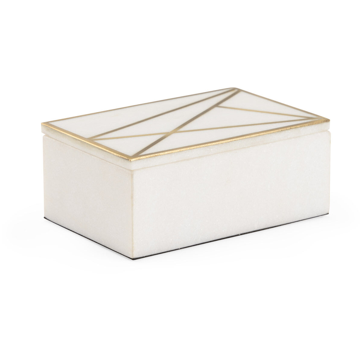 Wildwood 8 inch Natural White/Antique Gold Box