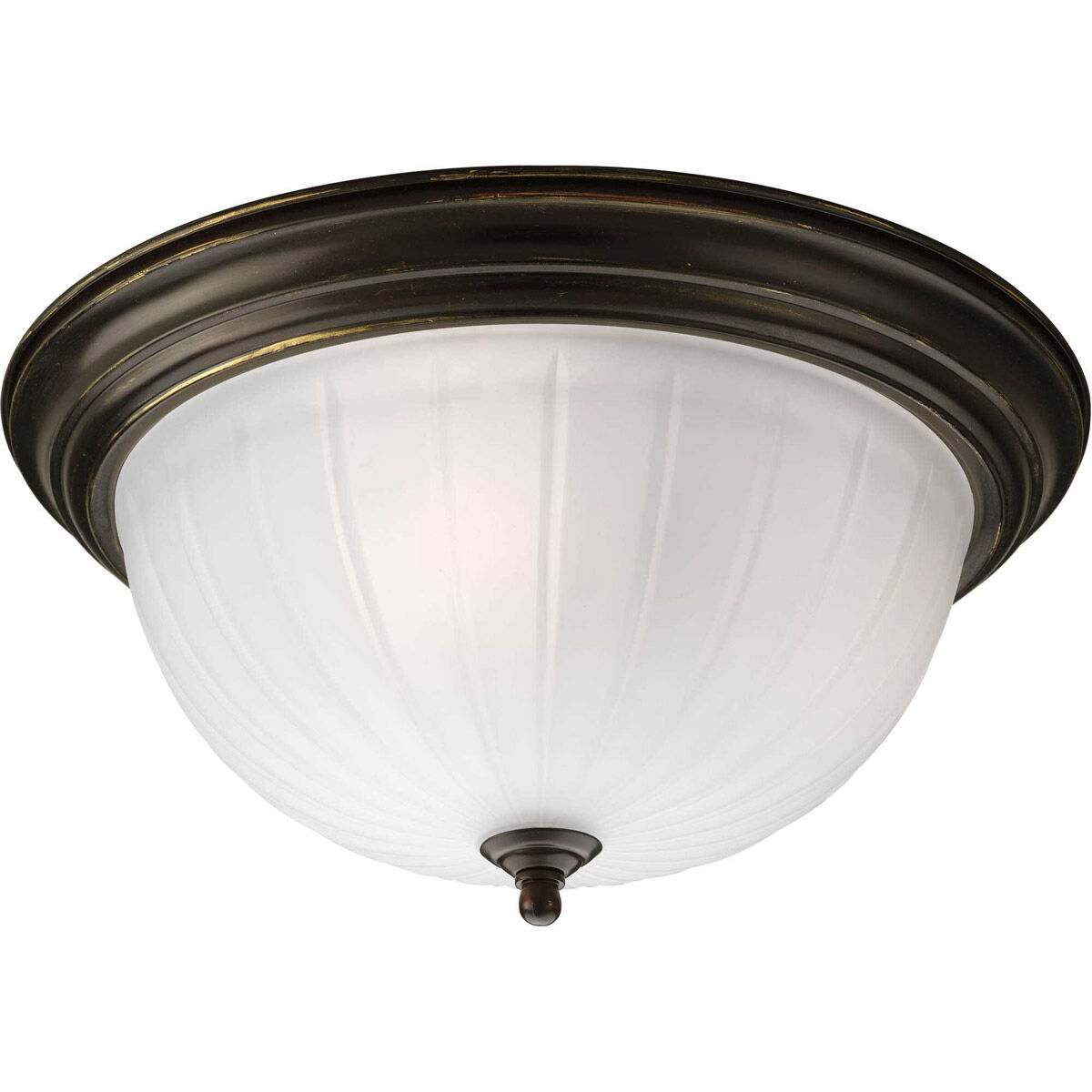Progress P3818-20 Melon 3 Light 15.25 inch Antique Bronze