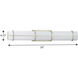 Grid LED LED 30 inch Silver Ridge Linear Bath Vanity Wall Light, Progress LED