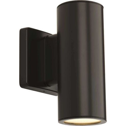 Cylinders Outdoor Wall Mount Up/Down Cylinder in Antique Bronze, Progress LED