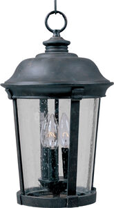 Dover DC 3 Light 12 inch Bronze Outdoor Hanging Lantern