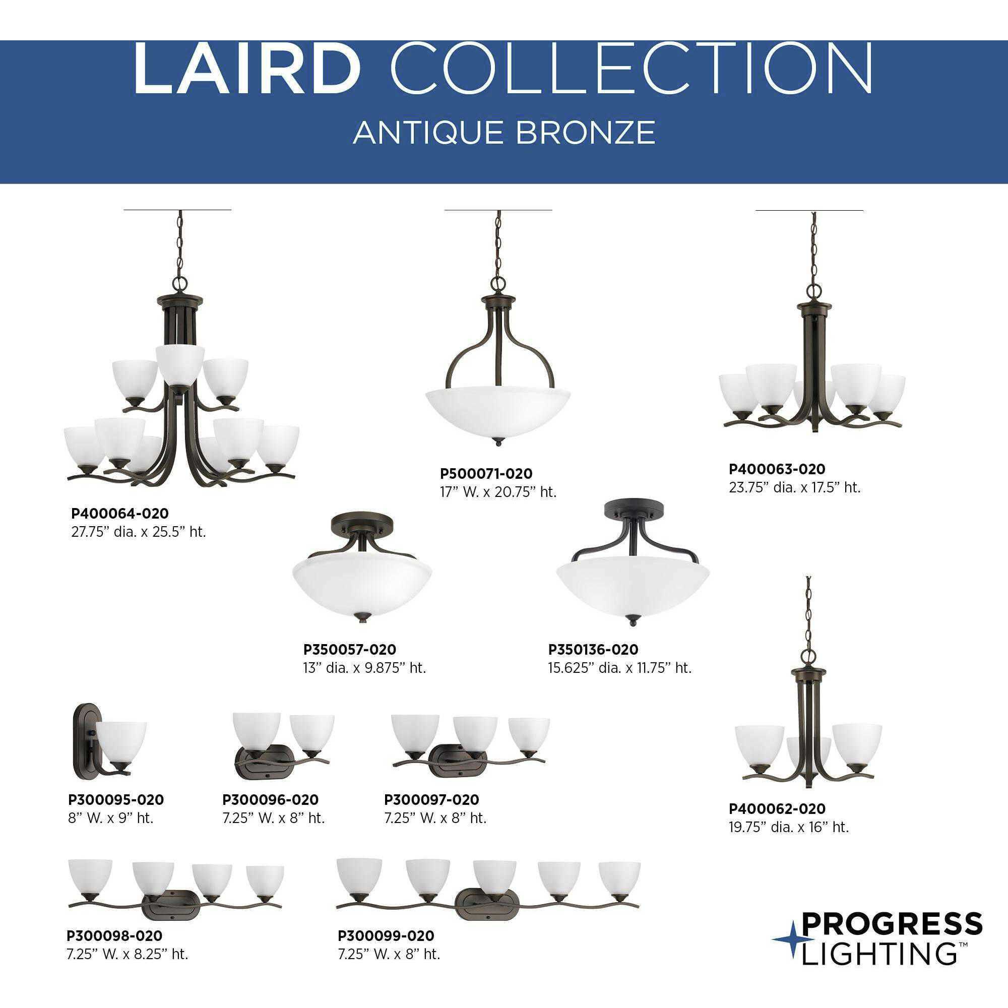 Laird 3 Light 17 inch Antique Bronze Inverted Pendant Ceiling Light