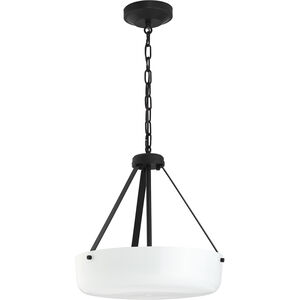 Lieon 3 Light 15.75 inch Black Convertible Pendant Ceiling Light