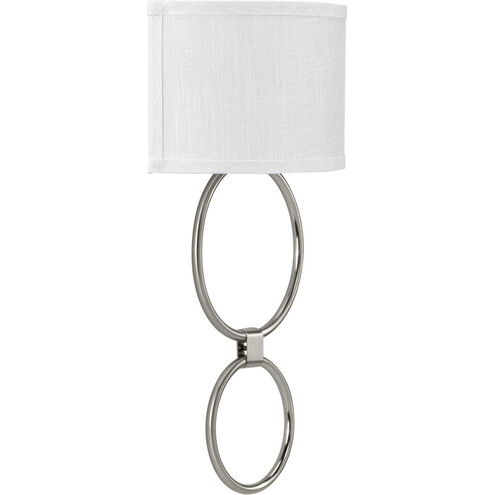 LED Shaded Sconce LED 14 inch Brushed Nickel ADA Wall Sconce Wall Light, Progress LED