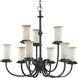 Santiago 9 Light 32 inch Forged Black Chandelier Ceiling Light