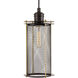 Industrial 1 Light 6.25 inch Antique Bronze Pendant Ceiling Light