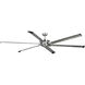 Huff 96 inch Brushed Nickel Ceiling Fan
