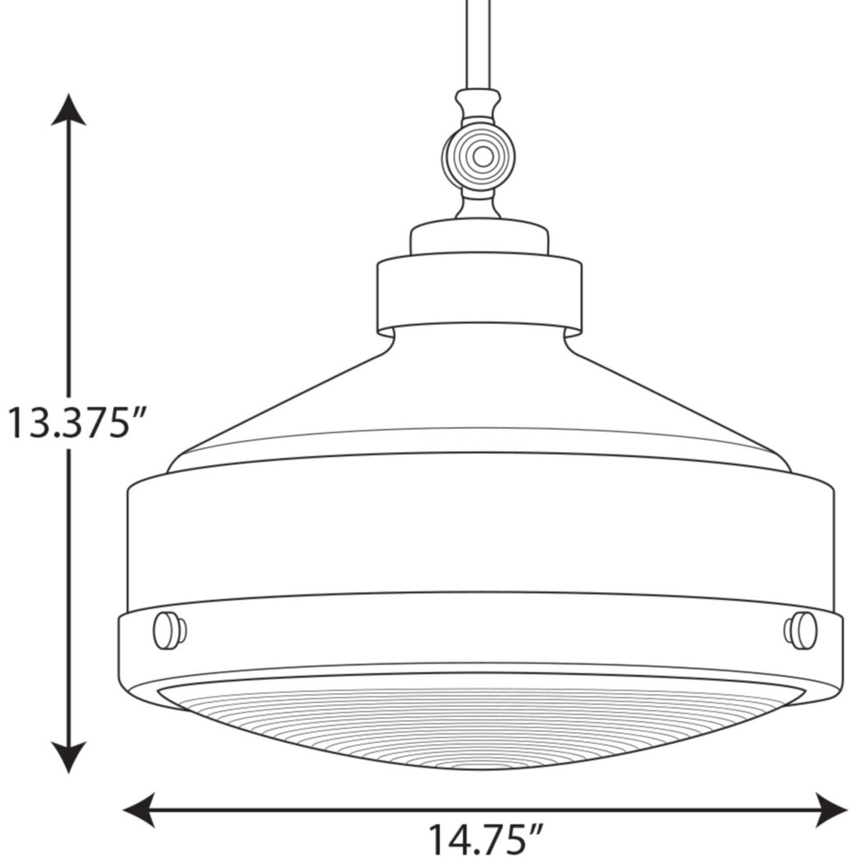 Loftin 1 Light 14.75 inch Matte Black Pendant Ceiling Light