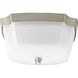 Addison 2 Light 13 inch Brushed Nickel Flush Mount Ceiling Light