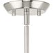 Clarion 1 Light 9 inch Brushed Nickel Pendant Ceiling Light
