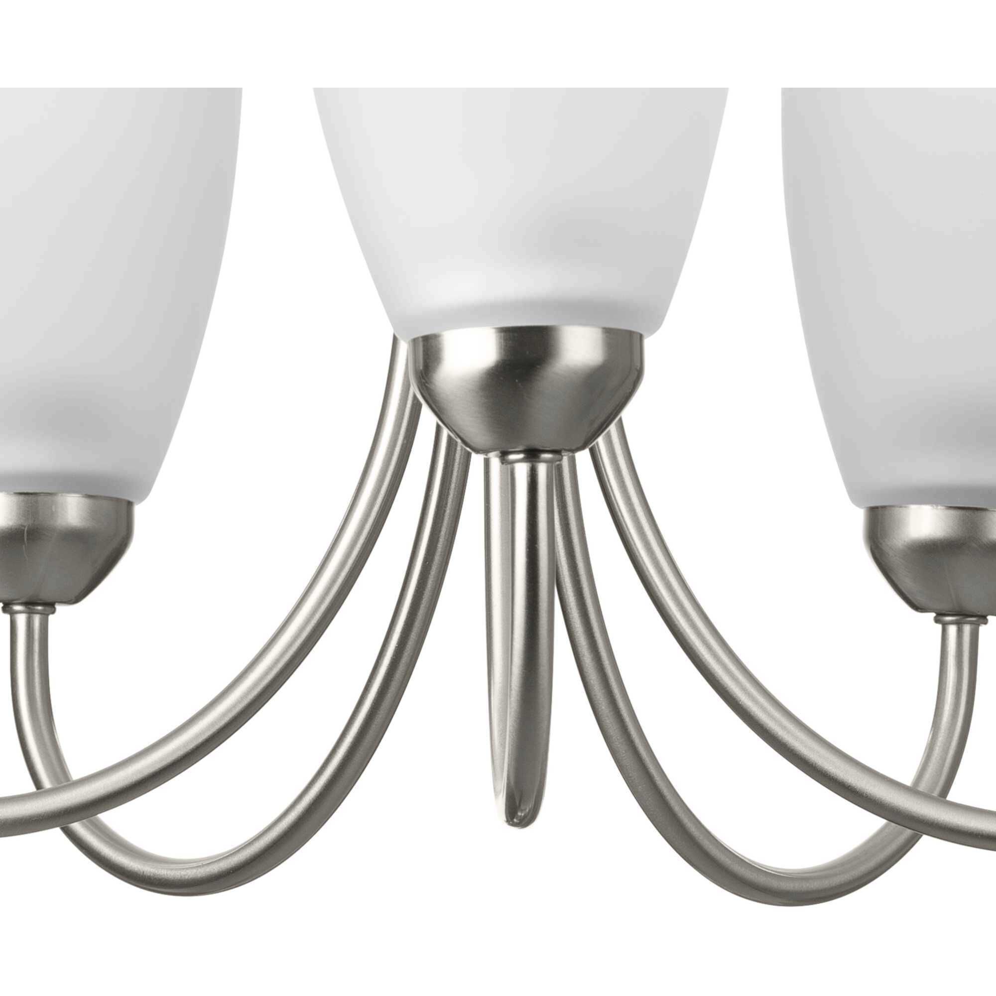 Gather 5 Light 21 inch Brushed Nickel Chandelier Ceiling Light in Bulbs Not Included, Standard