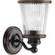 Radiance 1 Light 6 inch Rubbed Bronze Bath Vanity Wall Light