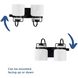 Fessler 2 Light 13 inch Matte Black Bath Light Wall Light