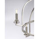 Seneca 5 Light 25.5 inch Polished Nickel Chandelier Ceiling Light