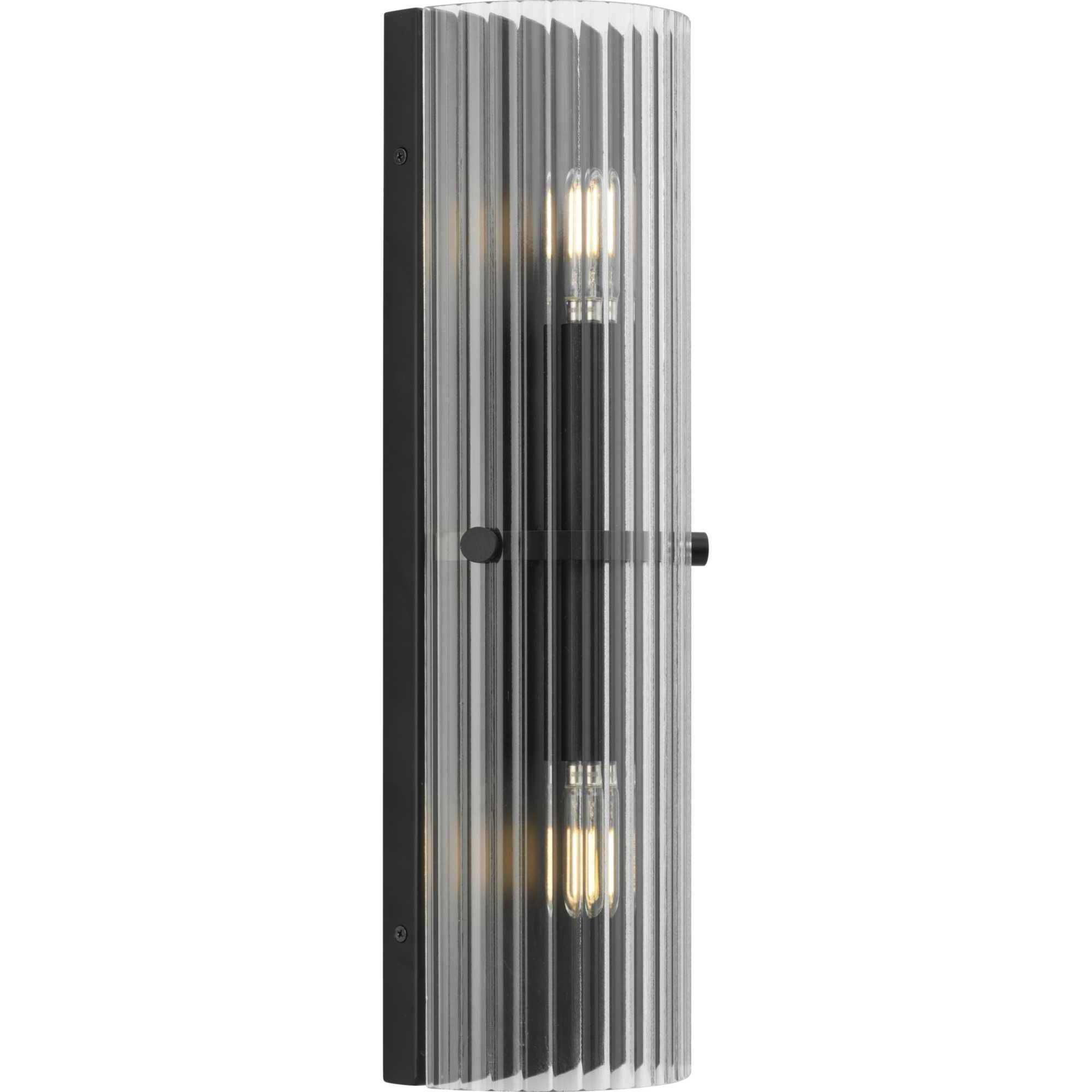 Seville 2 Light 3 inch Matte Black ADA Wall Sconce Wall Light, Design Series
