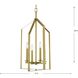 Vertex 4 Light 15 inch Brushed Gold Foyer Light Ceiling Light