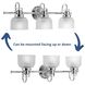 Archie 3 Light 26.25 inch Polished Chrome Bath Vanity Wall Light