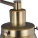 Hinton 12 inch 60.00 watt Vintage Brass Swing Arm Wall Light