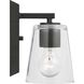 Vertex 1 Light 4.75 inch Matte Black Bath Light Wall Light