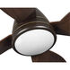 Holland 60 inch Oil Rubbed Bronze with Walnut Blades Ceiling Fan, Progress LED