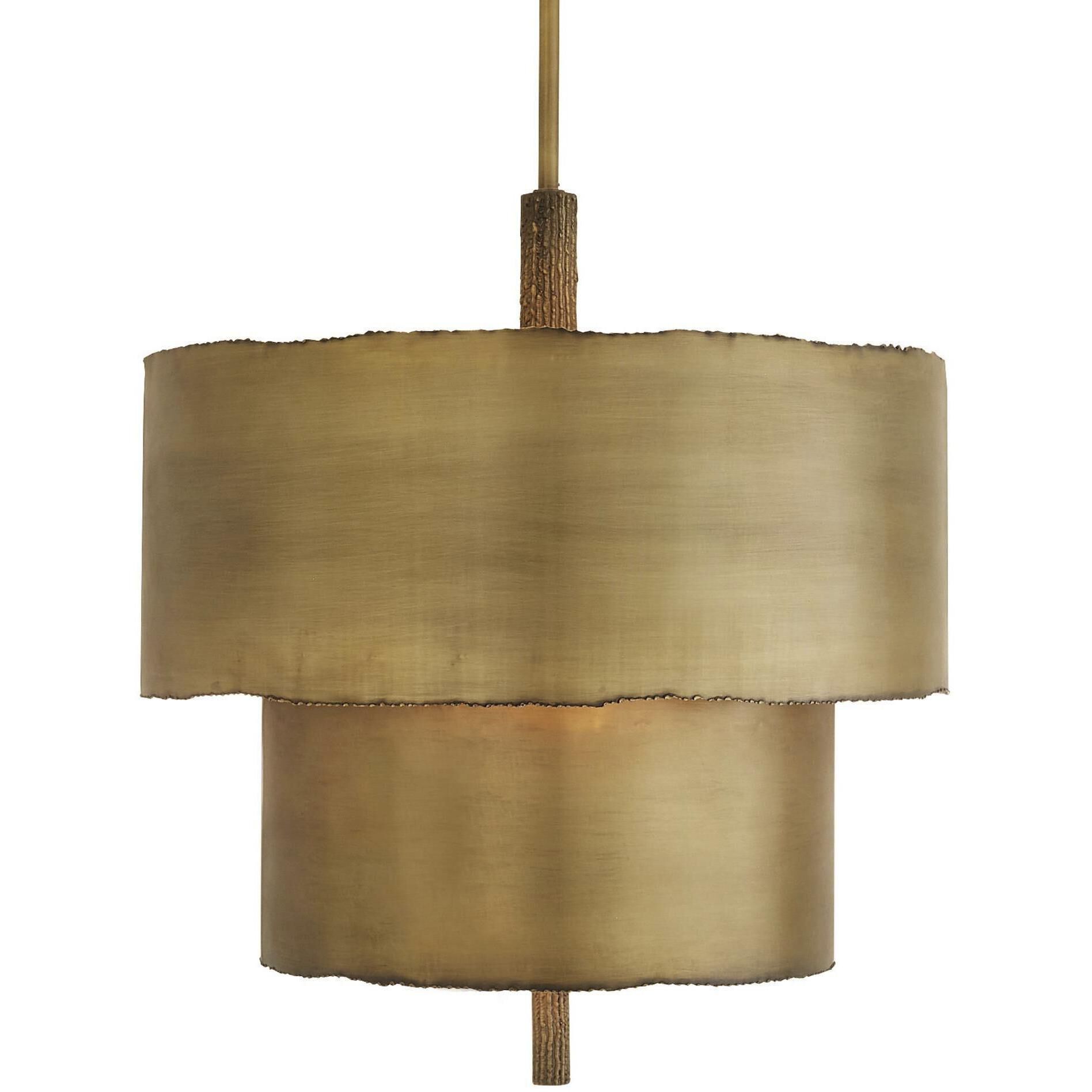 Leonardo 4 Light 28 inch Antique Brass Chandelier Ceiling Light