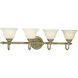 Savannah 4 Light 34 inch Seabrook Bath Vanity Wall Light