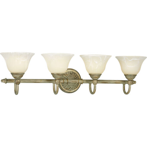 Savannah 4 Light 34 inch Seabrook Bath Vanity Wall Light