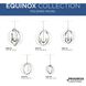 Equinox 5 Light 22 inch Polished Nickel Foyer Pendant Ceiling Light 
