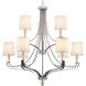 Nealy 9 Light 36 inch Brushed Nickel Chandelier Ceiling Light