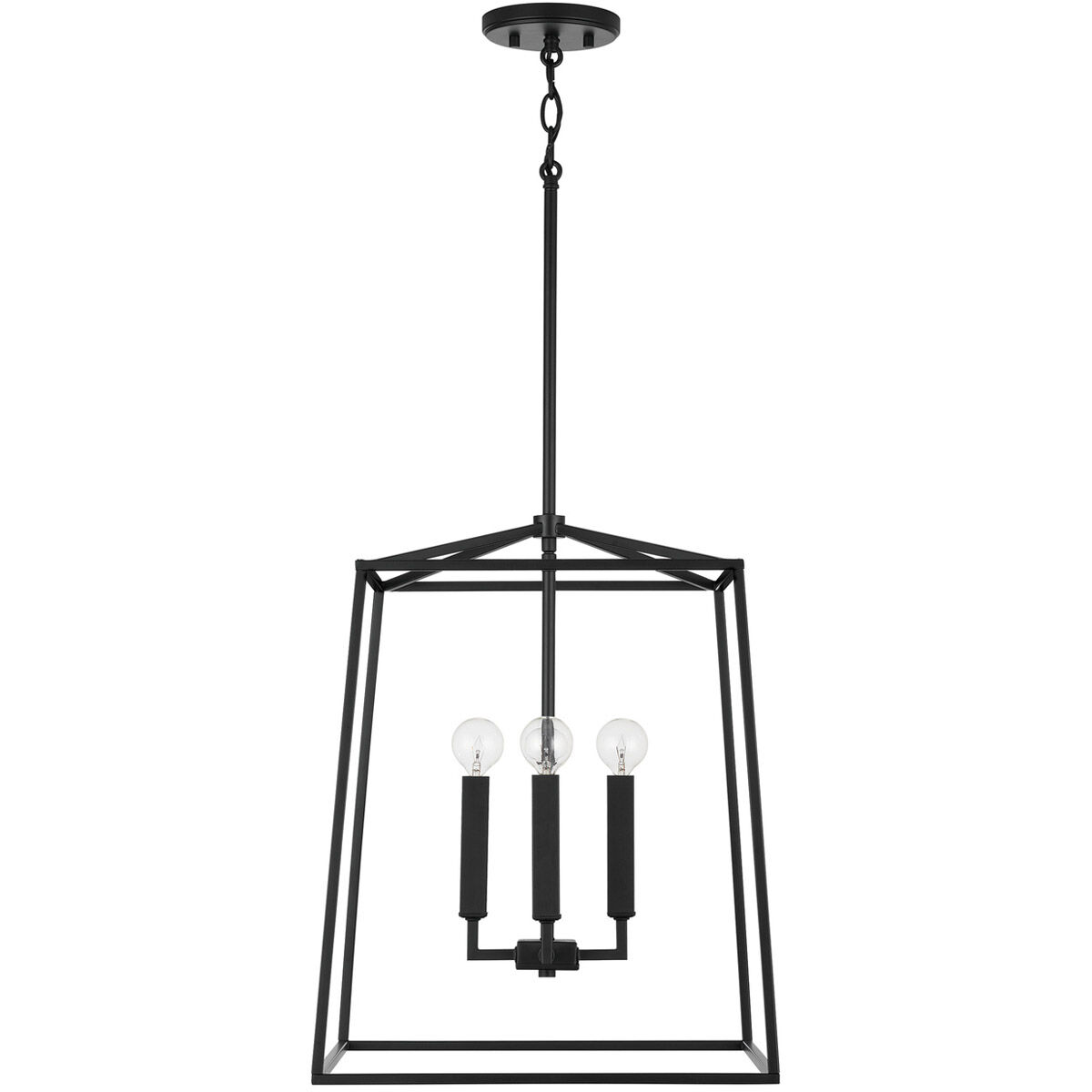 Capital Lighting Thea 4 Light 16 inch Matte Black Foyer Ceiling Light 537642MB - Open Box