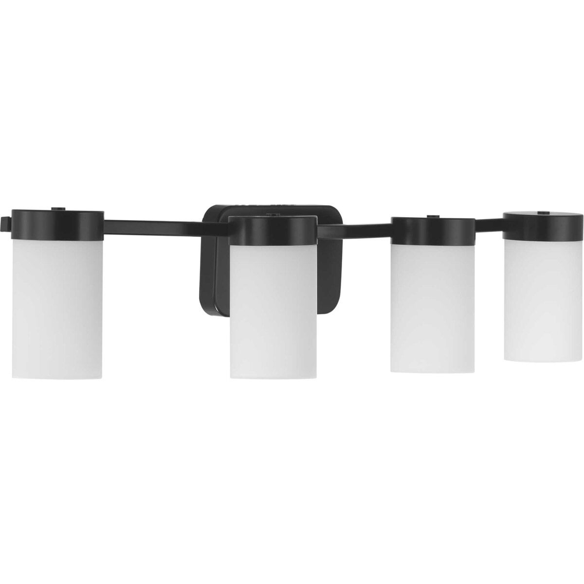 Elevate 4 Light 35 inch Matte Black Bath Vanity Wall Light, Design Series