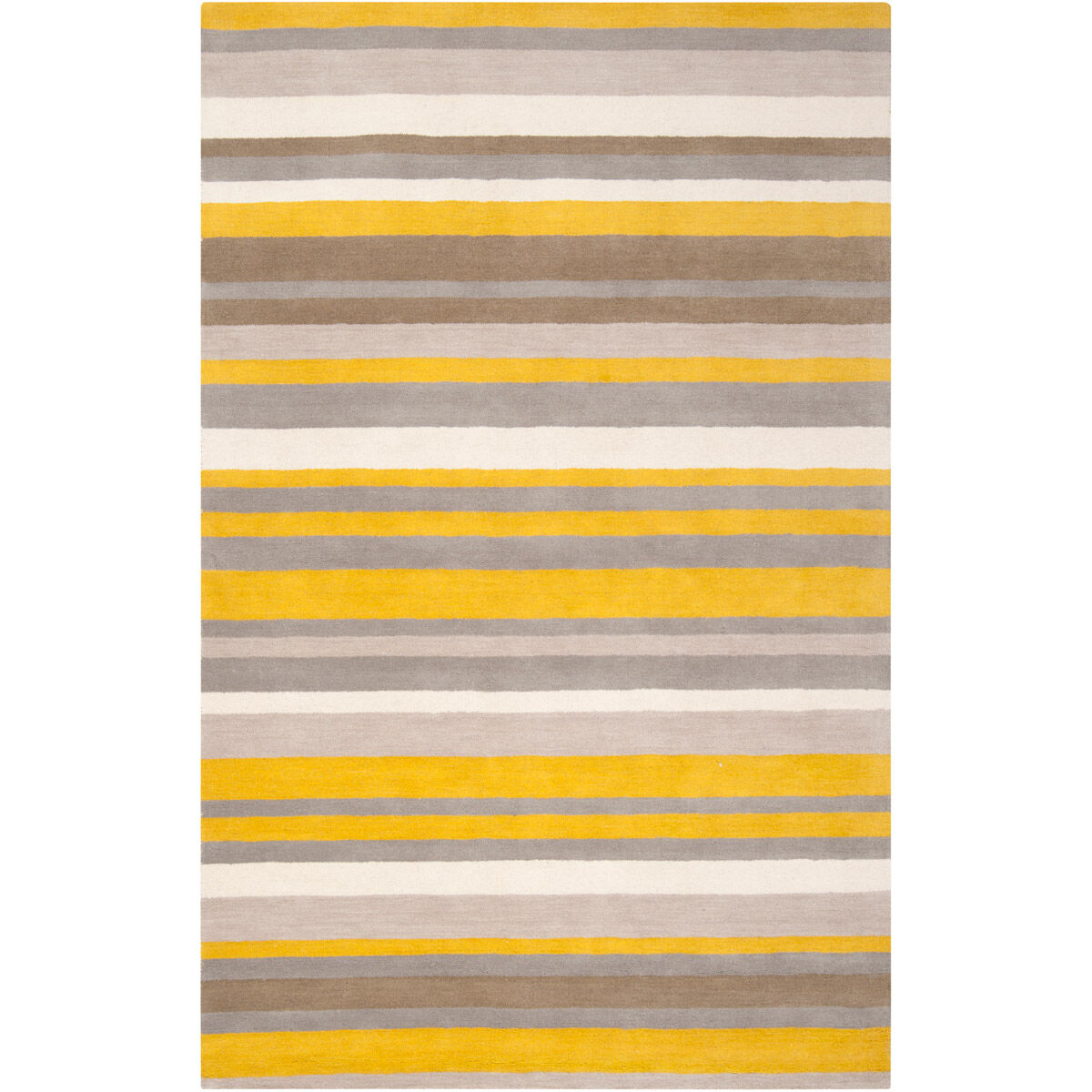 Madison Square 90 X 60 inch Yellow and Neutral Area Rug, Wool