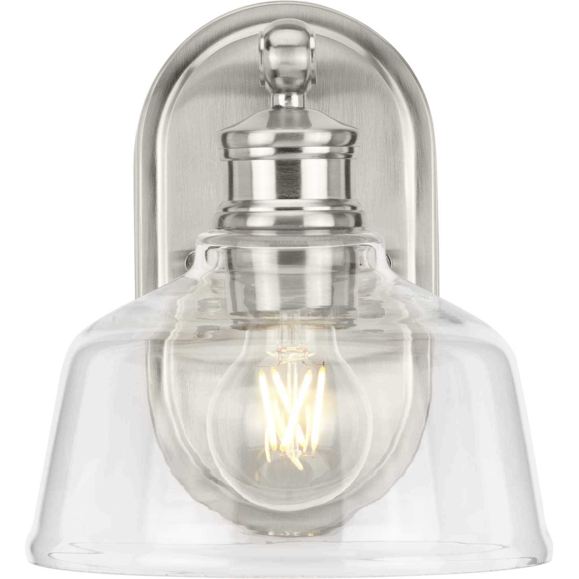 Singleton 1 Light 7.62 inch Brushed Nickel Bath Vanity Wall Light