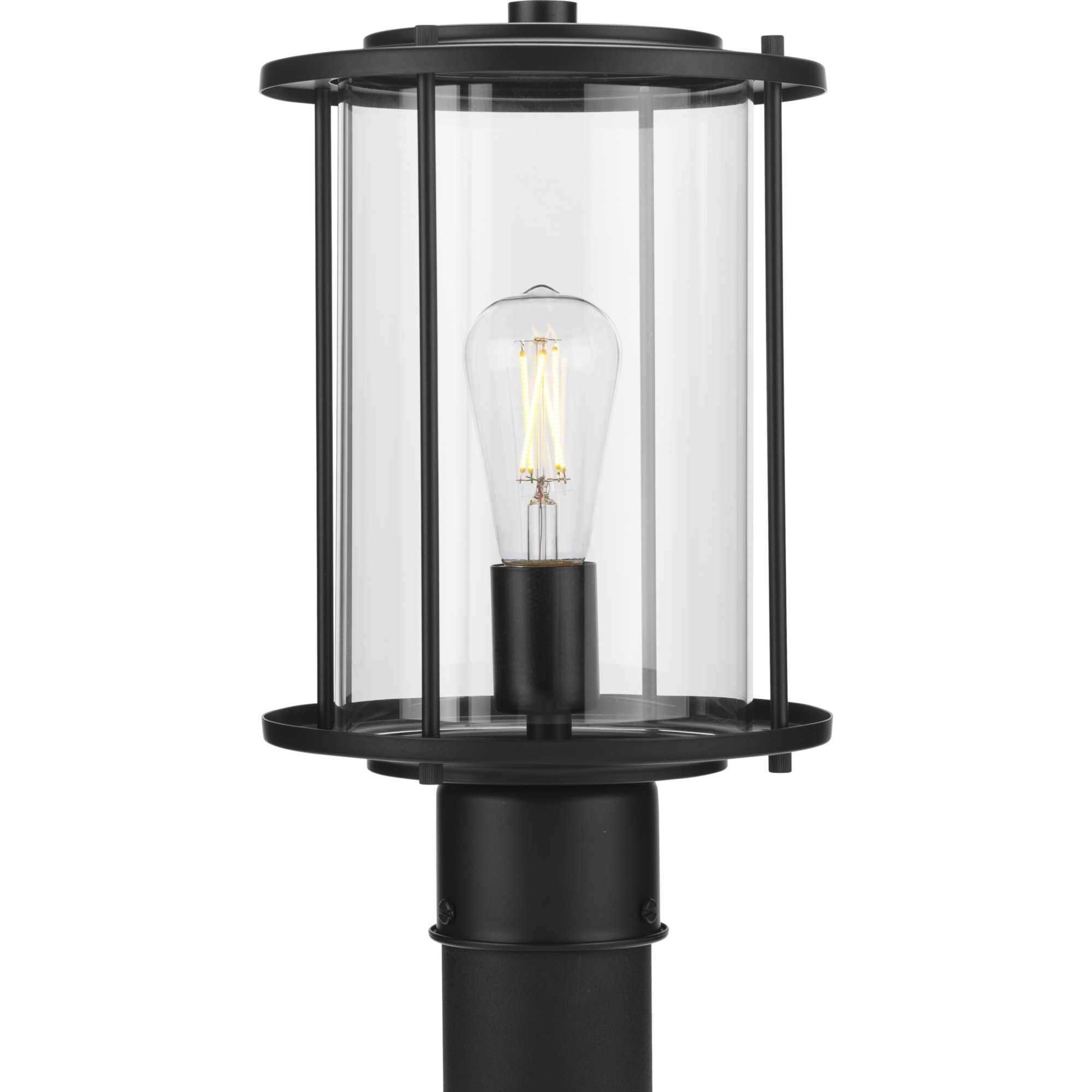 Gunther 1 Light 13.5 inch Matte Black Post Lantern