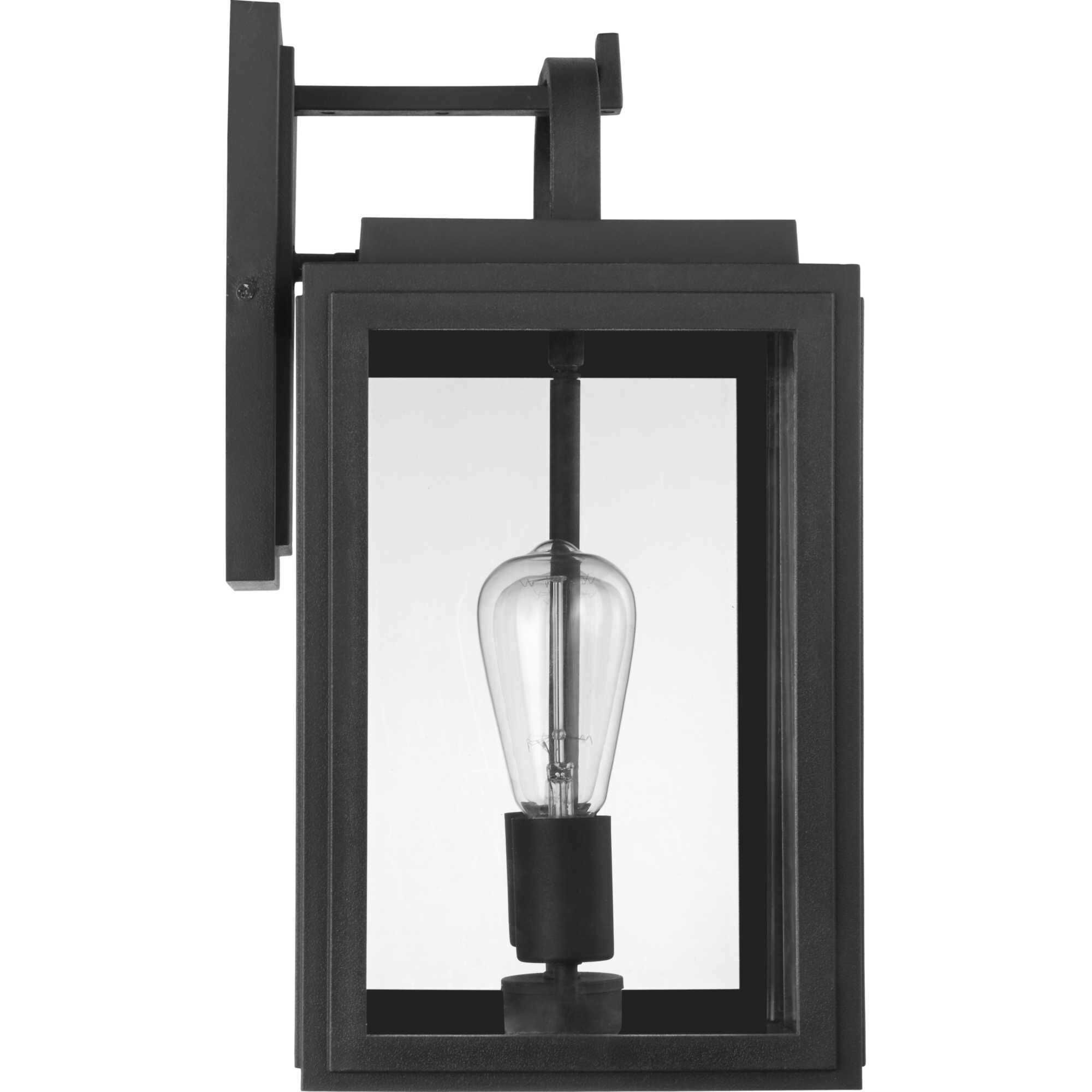 Grandbury 2 Light 17 inch Textured Black Outdoor Wall Lantern, with DURASHIELD, Medium