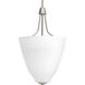 Asset 3 Light 16 inch Brushed Nickel Foyer Pendant Ceiling Light