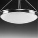 Apogee LED 27 inch Brushed Nickel Semi-Flush Mount Convertible Ceiling Light, Progress LED
