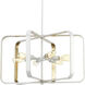 Centre 6 Light 30 inch White Pendant Ceiling Light