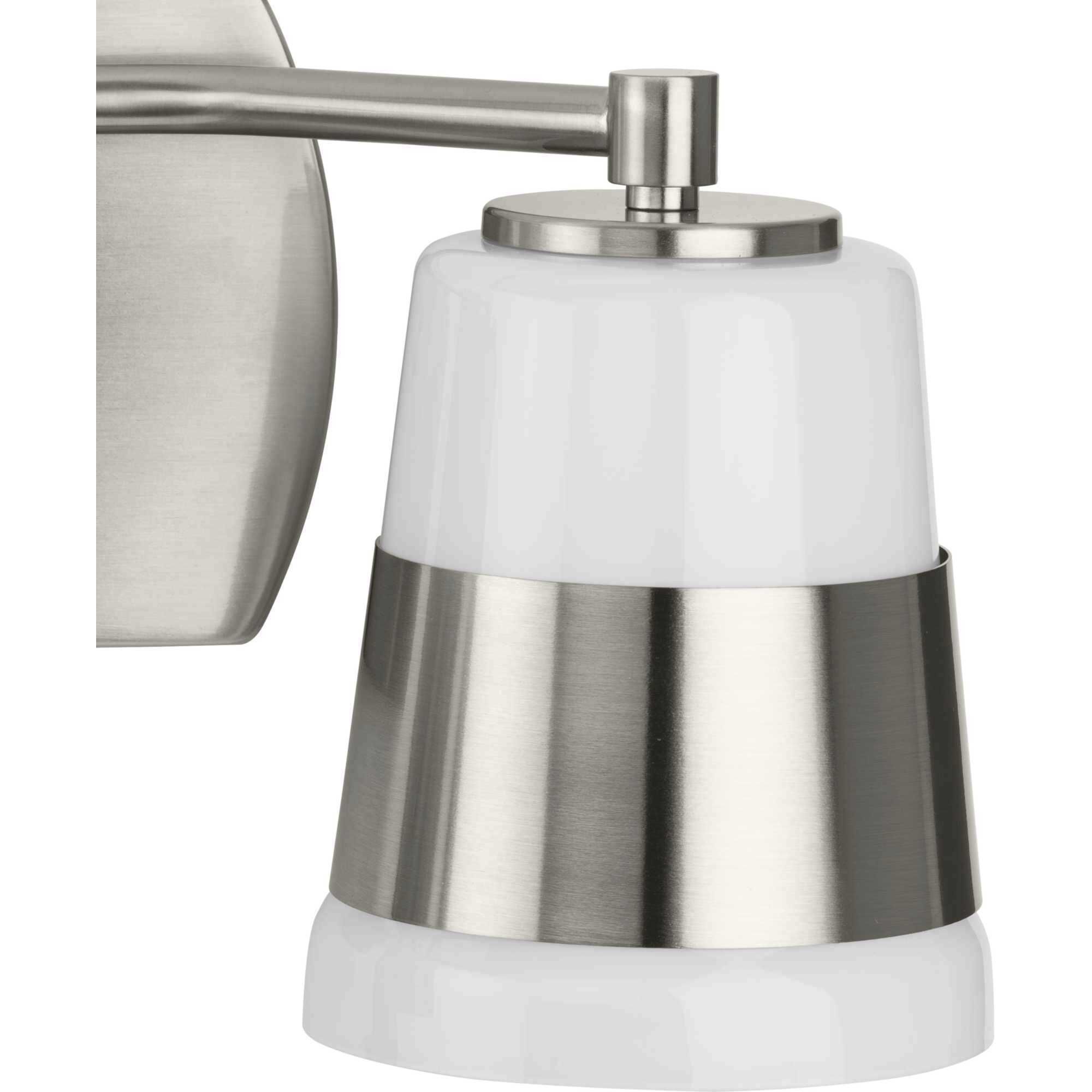 Haven 2 Light 16 inch Brushed Nickel Bath Light Wall Light