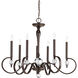 Esteem 7 Light 34 inch Antique Bronze Chandelier Ceiling Light