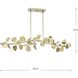 Laurel 7 Light 50.5 inch Gilded Silver Linear Chandelier Ceiling Light, Design Series